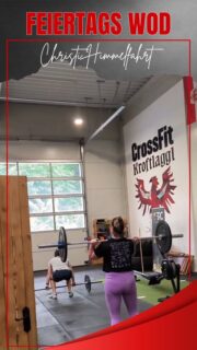 Unser Feiertags-Workout:

For time with Partner (tc 25’)
1250/1000 m row*
70 Curtis-P Complexes @ 35/25 kg
1250/1000 m row*

→ YGIG
→ both partners perform 6 Burpees at top of each minute

Subs*
Ski: 1250/1000 m
C2-Bike: 2500/2000 m
Echo-Bike: 3000/2600 m

#functionalfitness #crossfit #kirchbichl #crossfitdach #sportintirol #kroftmadl #hyroxtraining #gymrat #gymnastics #weightlifting #strength #strengthtraining